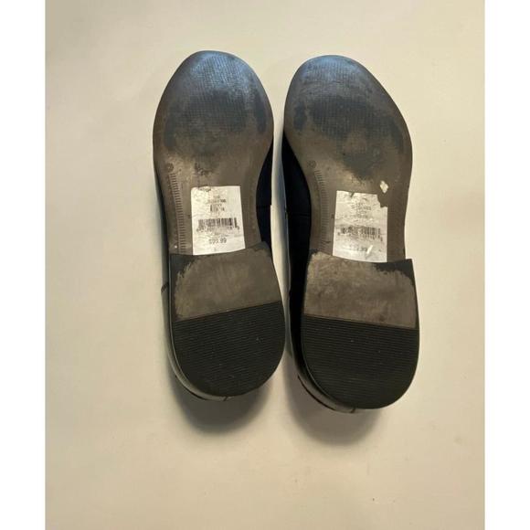 Saks Fifth Avenue Navy Leather Loafers 12 - Picture 5 of 6